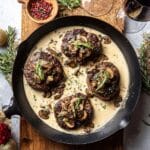 Rosemary Beef Tenderloin with Wild Mushroom Cream Sauce Recipe