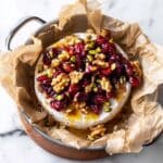 Baked Brie with Cranberries, Walnuts, and Pistachios Recipe