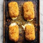 Chicken Cordon Bleu with Crunchy Cornflake Crust and Mustard-Mayonnaise Sauce Recipe