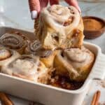 Chai Cinnamon Rolls with Chai Caramel Sauce and Cream Cheese Frosting Recipe