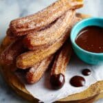 Easy Homemade Churros with Chocolate Sauce Recipe