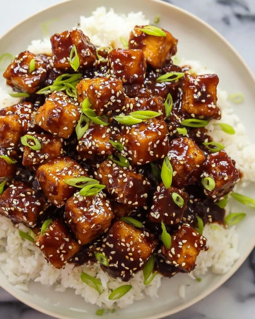 Crispy Honey Garlic Tofu Recipe