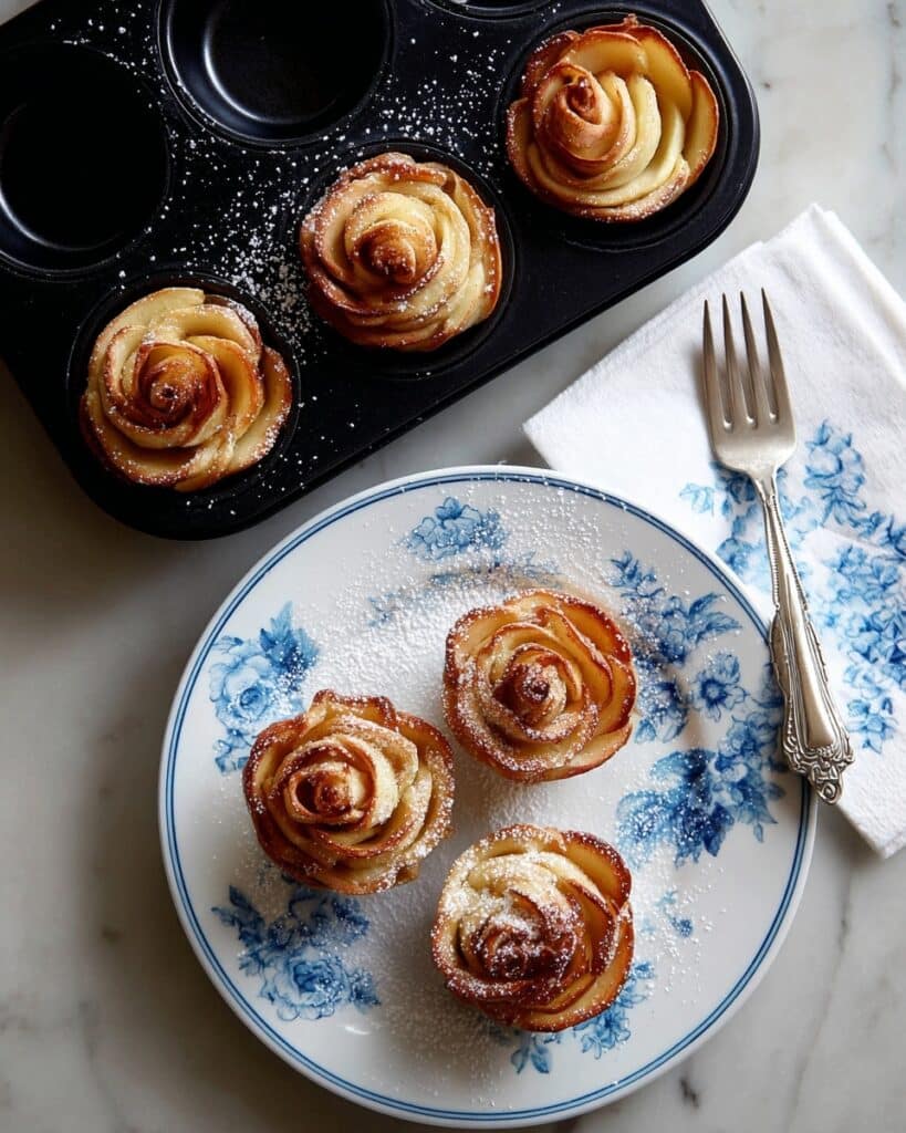 Baked Apple Roses With Puff Pastry Recipe