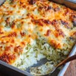 Loaded Cauliflower and Broccoli Casserole with Crispy Bacon and Cheddar Recipe