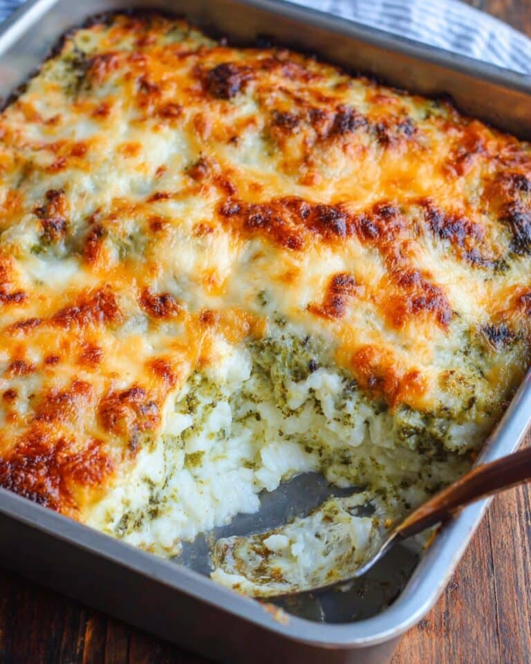 Loaded Cauliflower and Broccoli Casserole with Crispy Bacon and Cheddar Recipe