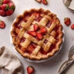 Brown Butter Strawberry Peach Pie Recipe