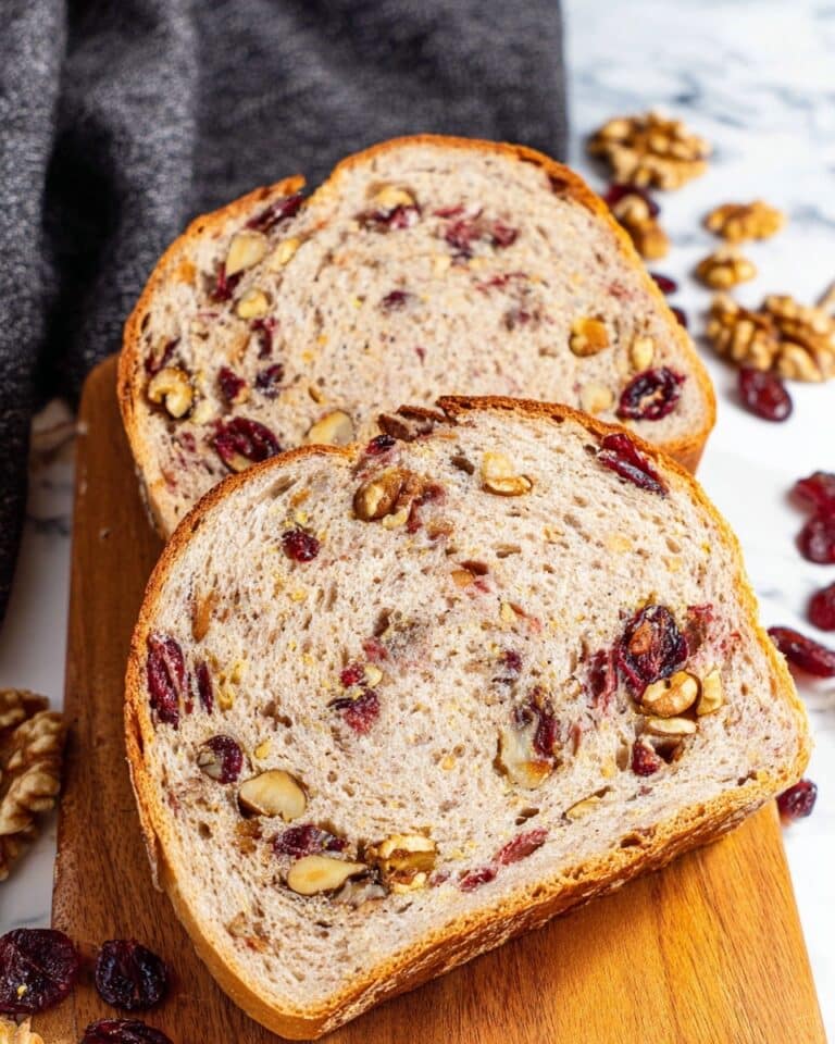 Cranberry Walnut No-Knead Bread Recipe