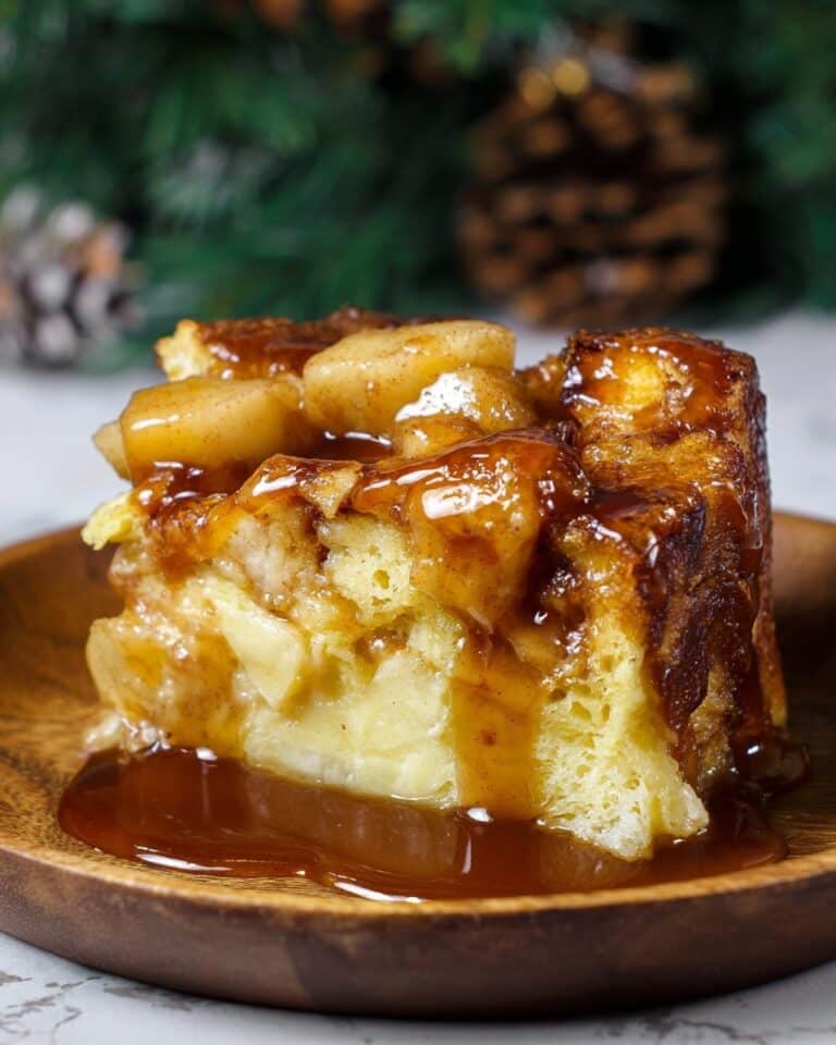 Cardamom Pear Bread Pudding with Orange Cardamom Caramel Sauce Recipe