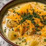 Cheddar Garlic Herb Potato Soup Recipe
