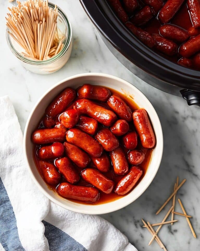 Slow Cooker Little Smokies in Honey Garlic BBQ Sauce Recipe
