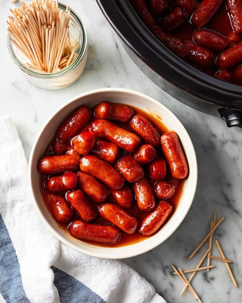 Slow Cooker Little Smokies in Honey Garlic BBQ Sauce Recipe