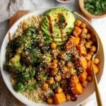 Thai Peanut Sweet Potato Buddha Bowl Recipe