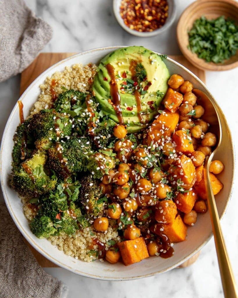 Thai Peanut Sweet Potato Buddha Bowl Recipe