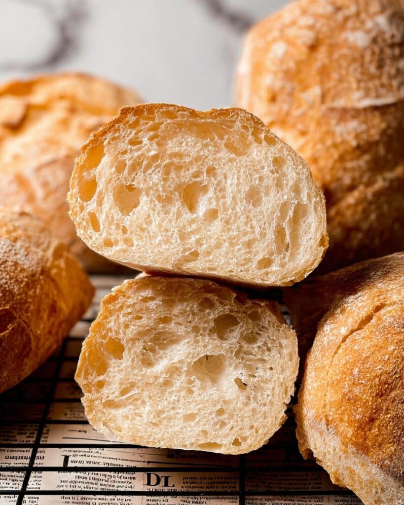 Easy Small Batch Ciabatta Rolls Recipe