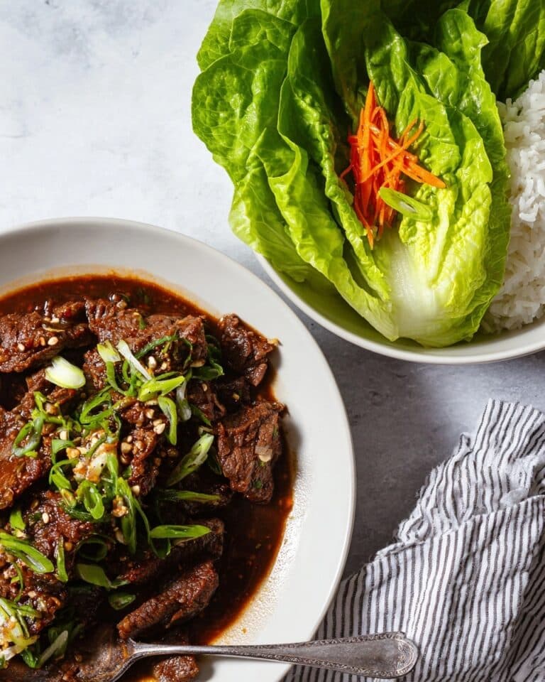 Spicy Korean Beef Bulgogi Lettuce Wraps Recipe