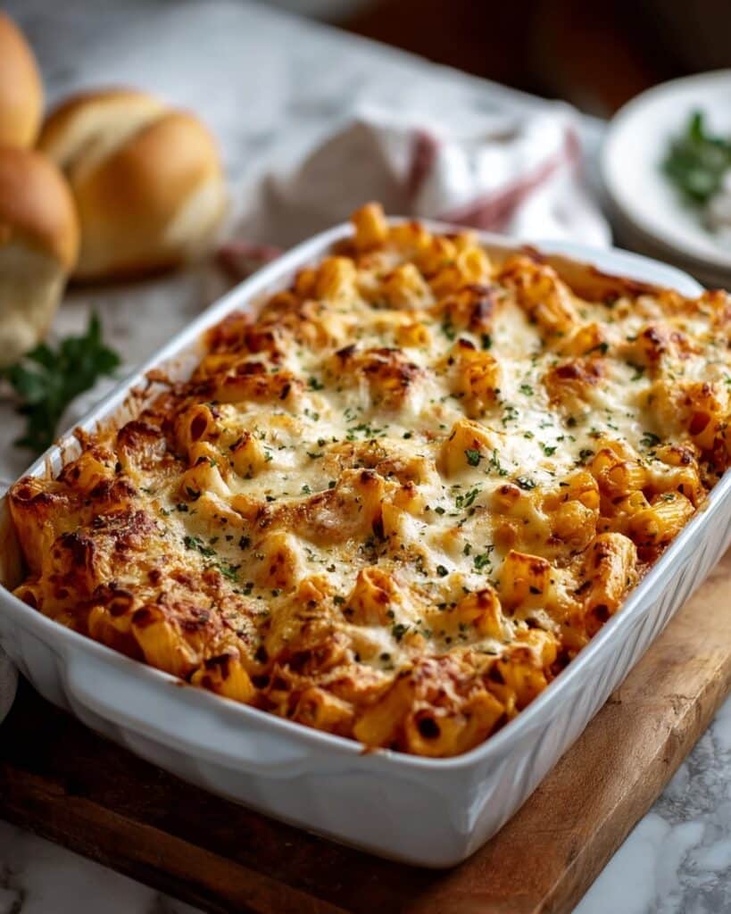Creamy and Cheesy Baked Ziti with Ricotta Recipe