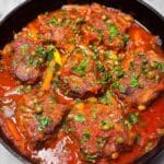 Roman Chicken with Prosciutto, Bell Peppers, and Tomato Sauce Recipe
