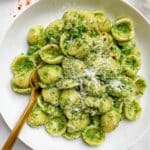 Broccoli Pasta with Garlic, Red Pepper Flakes, and Parmesan Recipe