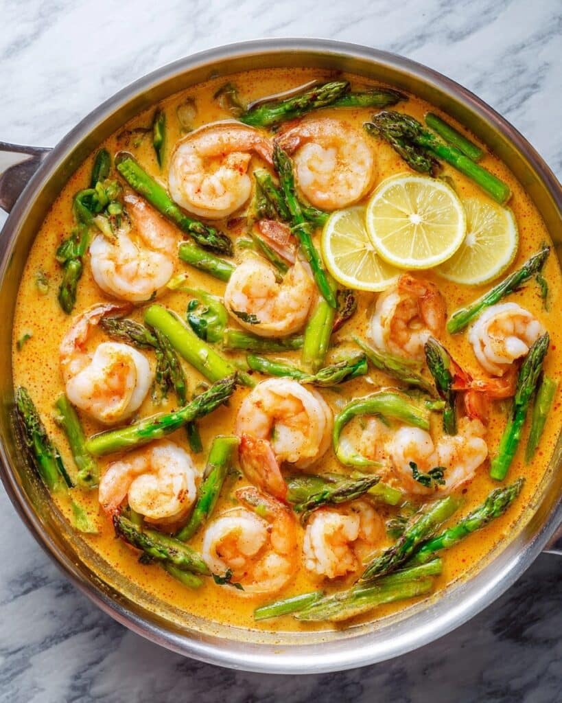 Lemon Garlic Shrimp and Asparagus Recipe