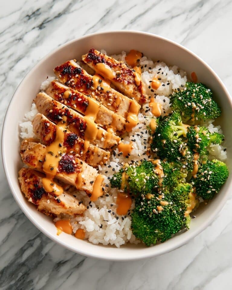 Sticky Chicken Bowls with Spicy Mayo and Sesame Seeds Recipe