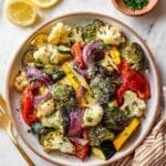 Air Fryer Mixed Vegetables with Lemon and Parmesan Recipe