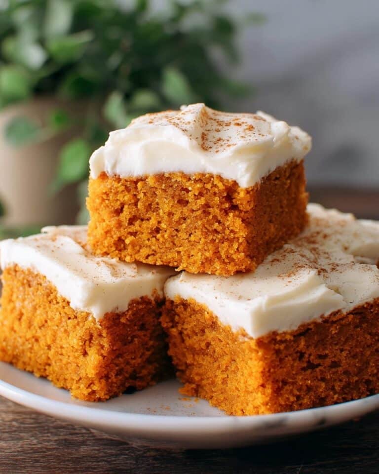 Cream Cheese Frosted Pumpkin Bars Recipe