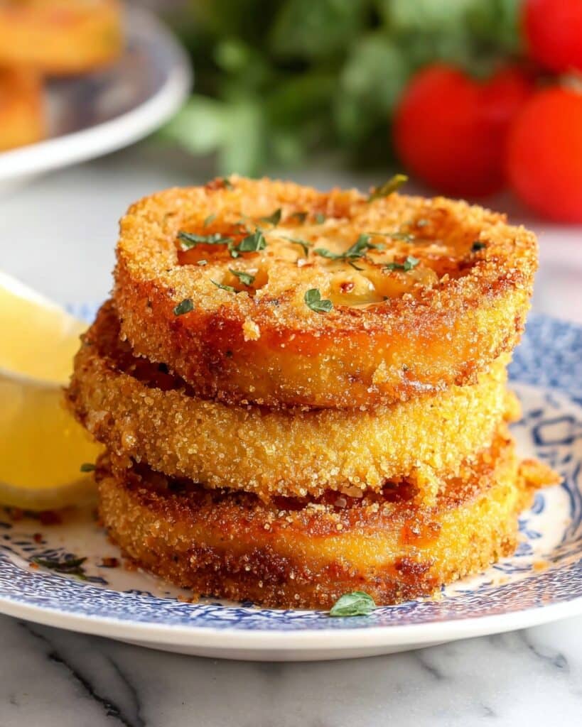 Crispy Fried Tomatoes with Parmesan Recipe