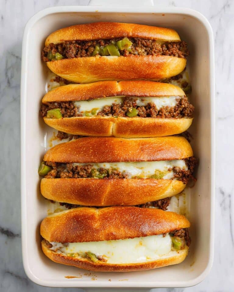 Ground Beef Philly Cheesesteak Sandwich Recipe