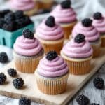 Blackberry Cupcakes with Blackberry Buttercream Recipe