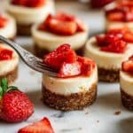 Easy Mini Strawberry Cheesecakes Recipe