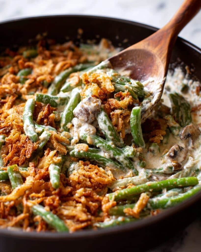 Creamy Green Bean Casserole from Scratch Recipe