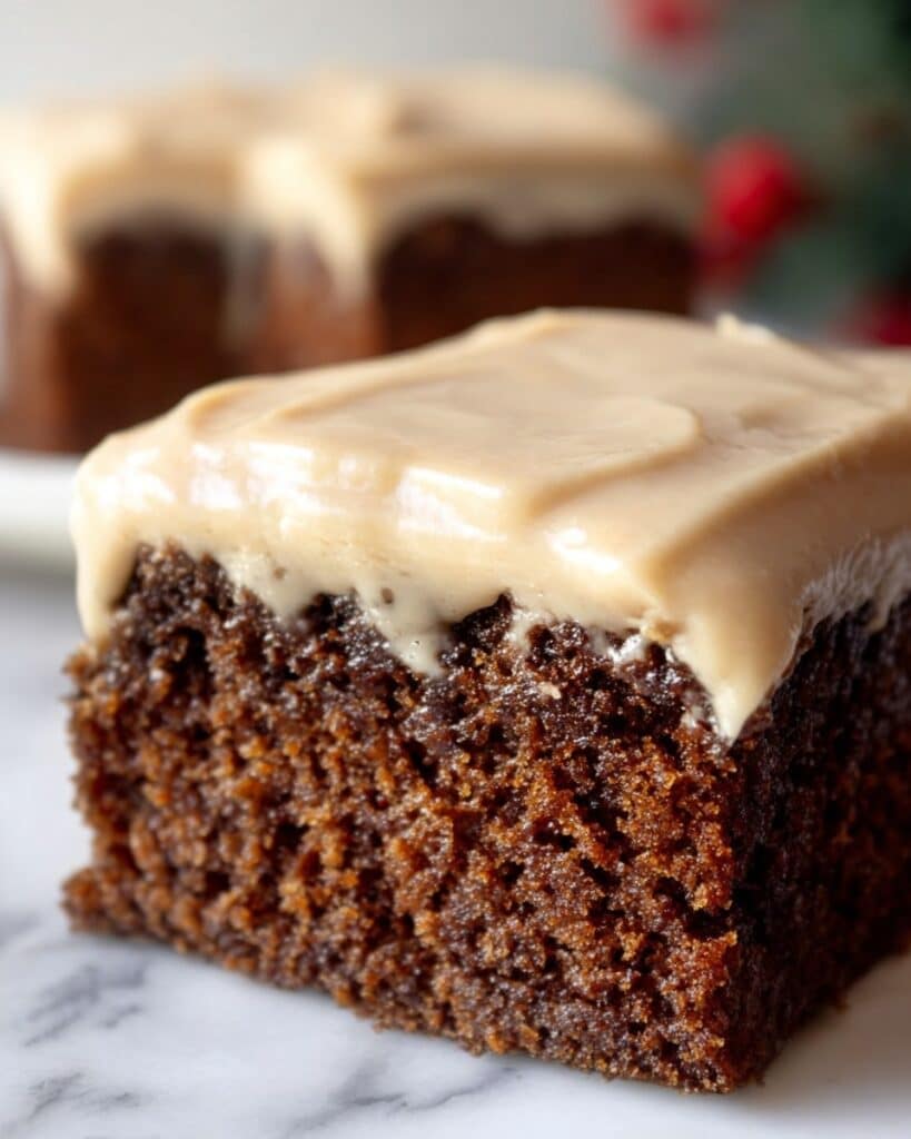 Gingerbread Cake with Molasses Frosting Recipe