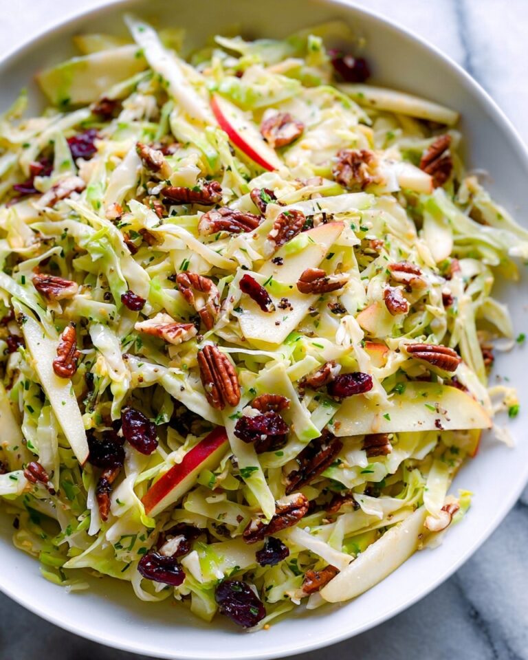 Apple Coleslaw with Cranberries and Pecans Recipe