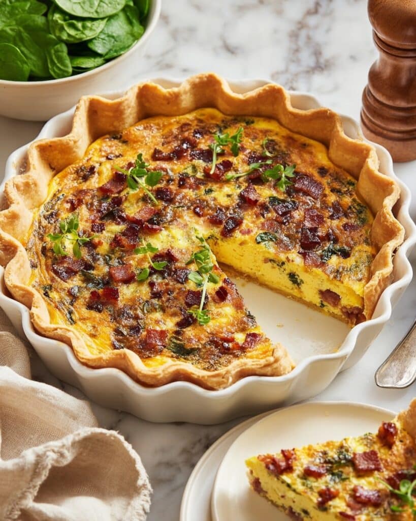 Beef and Gruyère Quiche Lorraine Recipe