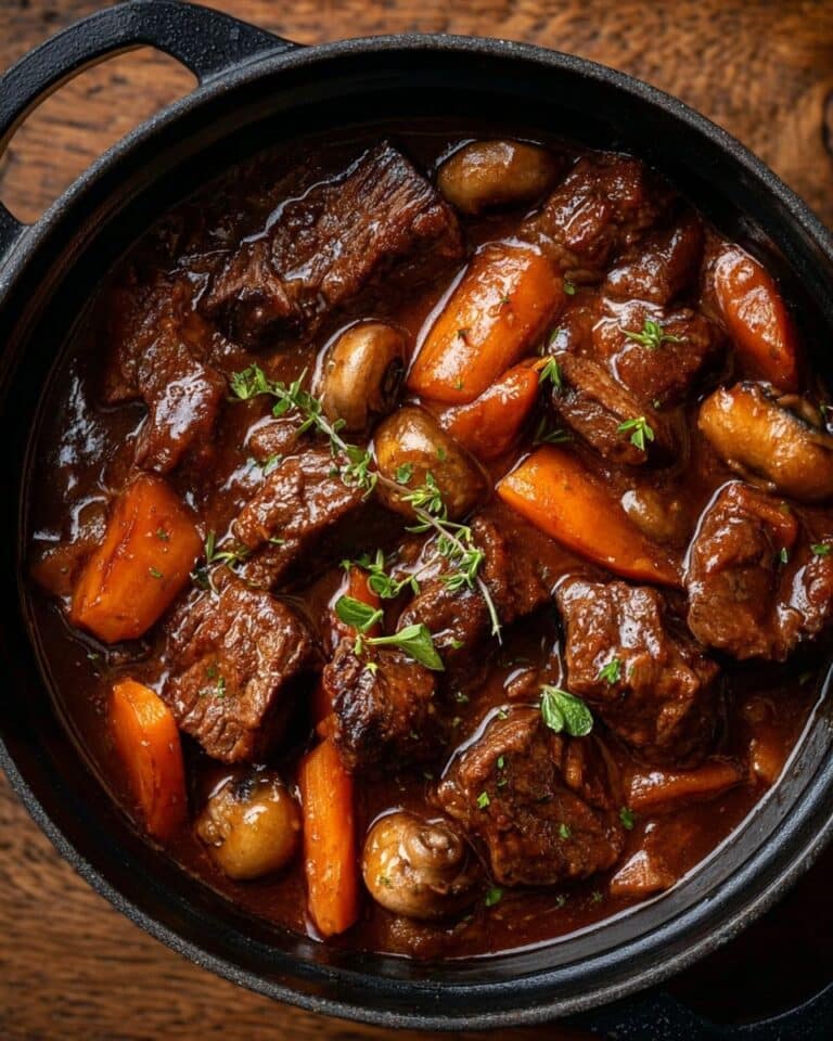 Creamy Mashed Potatoes with Beef Bourguignon Recipe