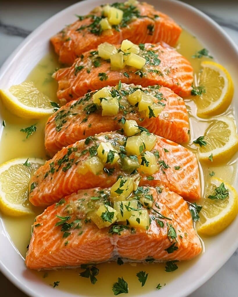 Garlic Herb Butter Salmon Recipe
