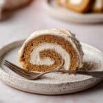 Pumpkin Roll Cake with Cream Cheese Filling Recipe