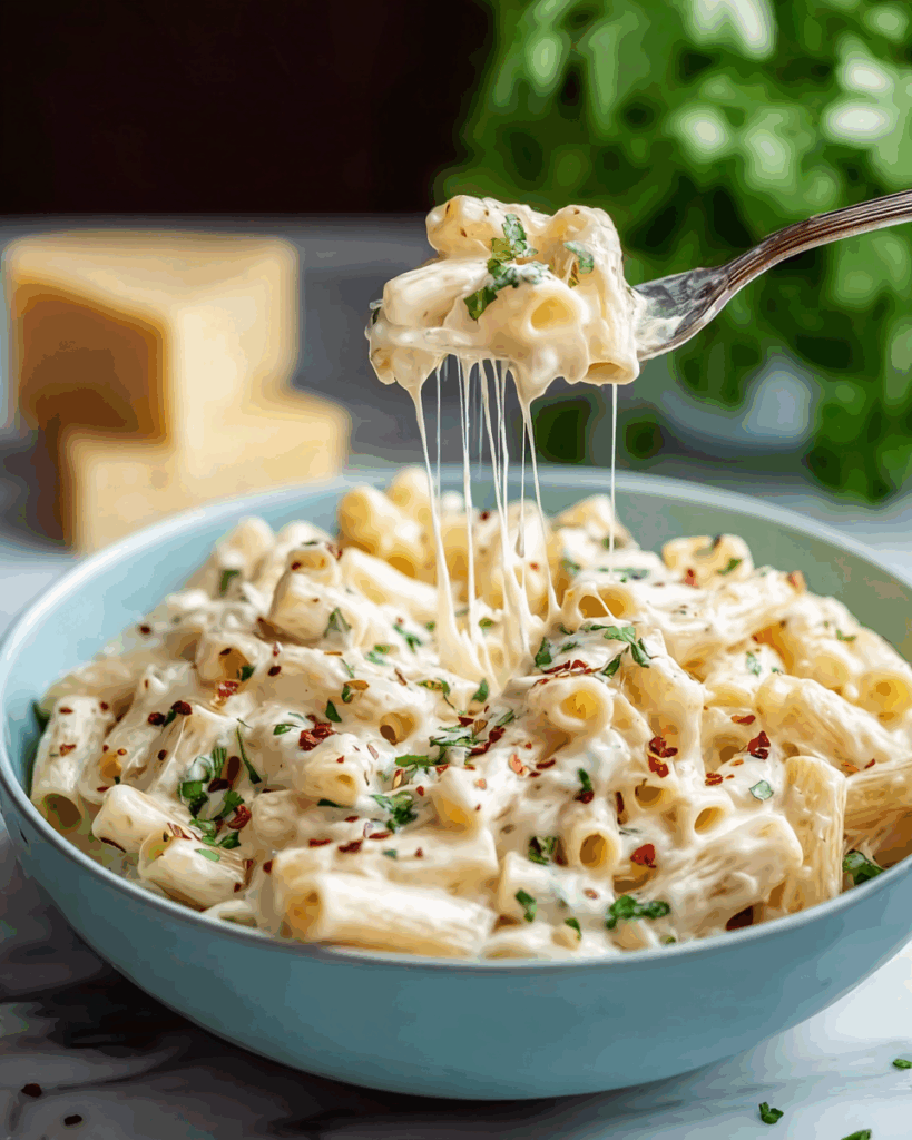 Creamy Garlic Penne Pasta Recipe