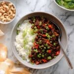Spicy Ground Beef Rice Bowls Recipe