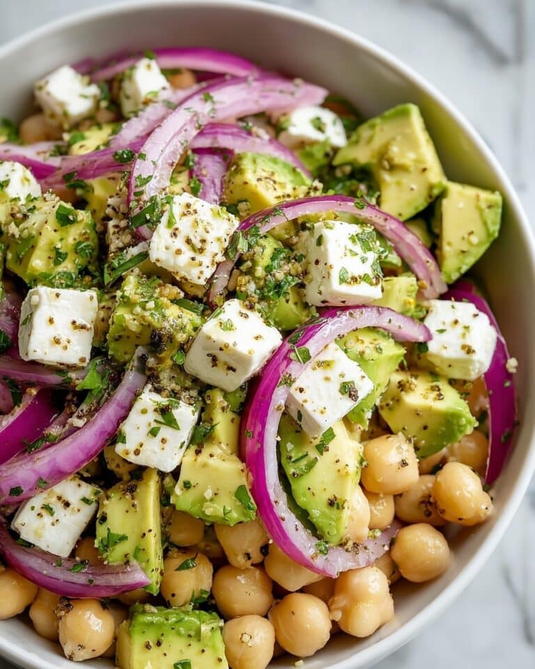 Chickpea Feta Avocado Salad Recipe