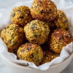 Baked Broccoli Cheese Balls with Lemon Yoghurt Sauce Recipe