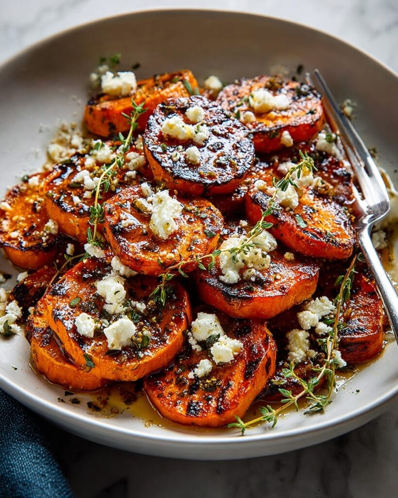 Honey Feta Sweet Potato Rounds Recipe