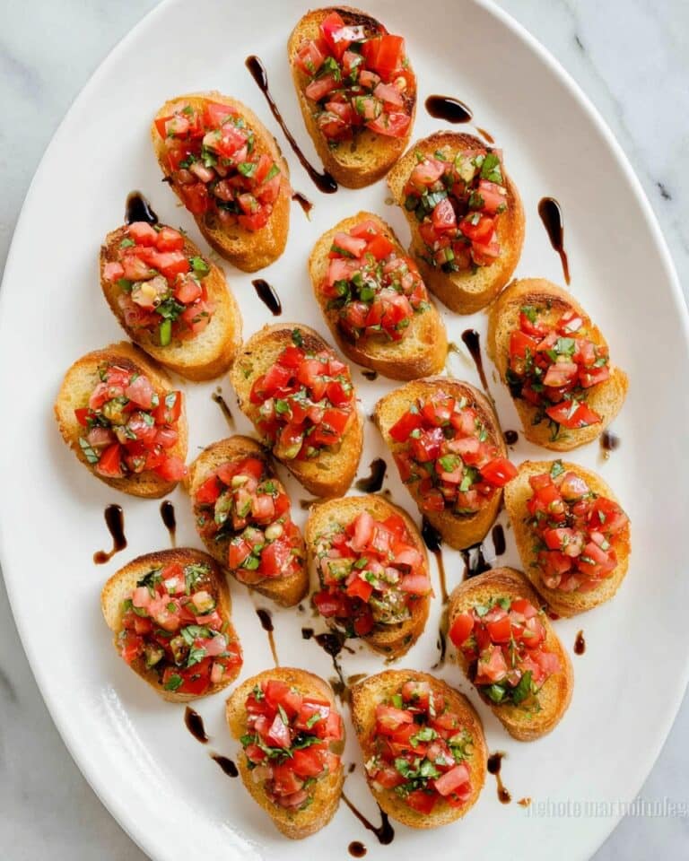 Classic Tomato Bruschetta with Parmesan Recipe