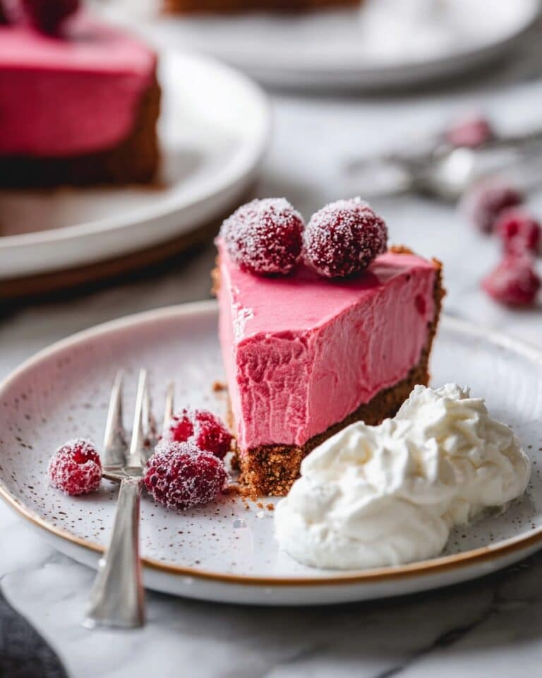 Creamy Cranberry Pie with Gingersnap Crust Recipe