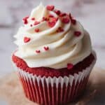 Red Heart Sprinkle Cupcakes Recipe