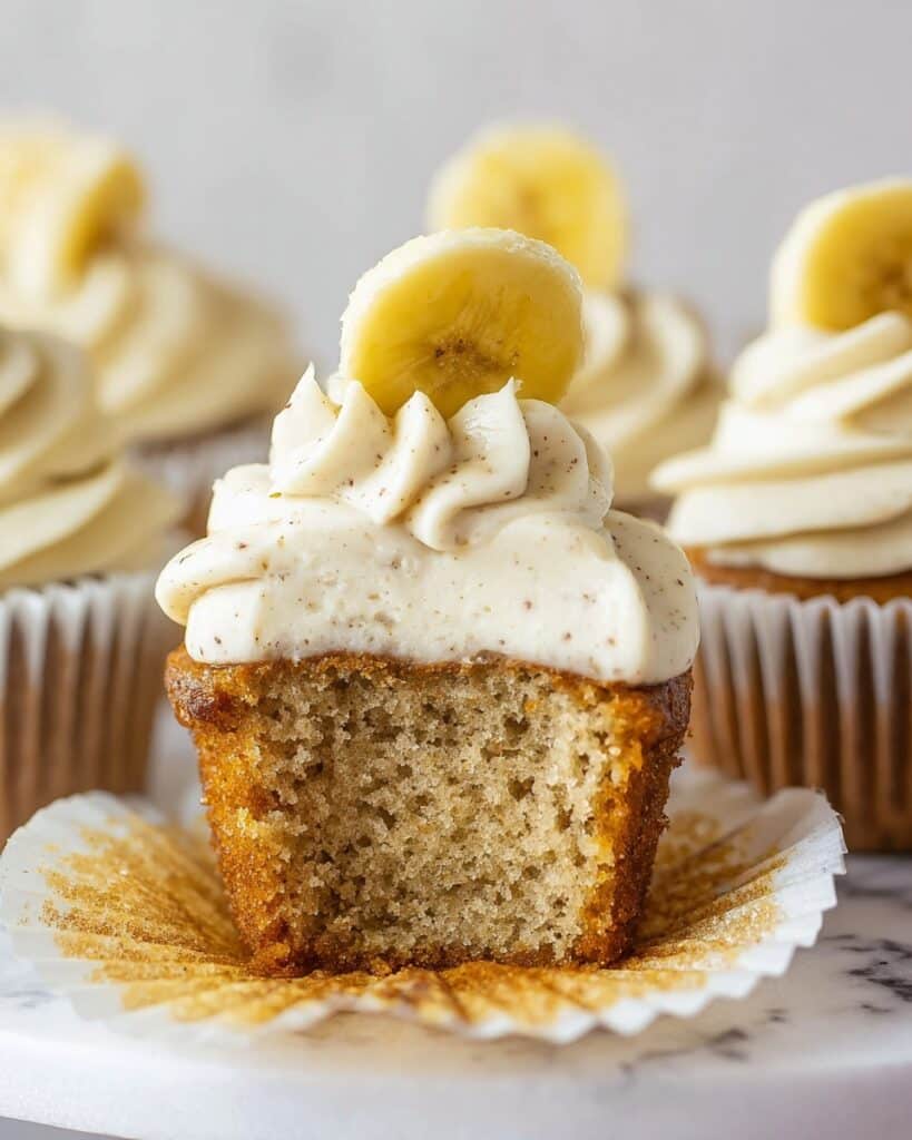Banana Cupcakes with Cream Cheese Frosting Recipe