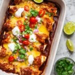 Creamy Potato Enchiladas with Cheddar and Green Chiles Recipe