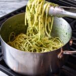 Spaghetti with Kale & Walnut Pesto Recipe