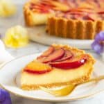 French Almond Plum Tart Recipe