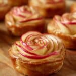 Glazed Apple Puff Pastry Roses Recipe